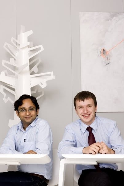 Harish Kumar with colleagues at Duisenberg School of Finance, Amsterdam